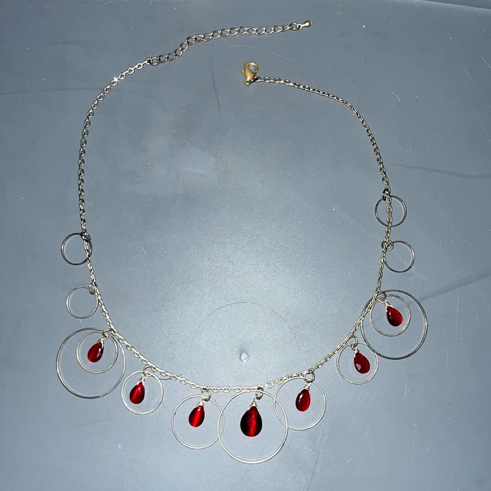 Red stone necklace